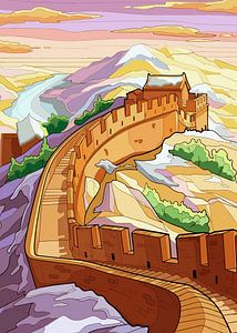 Chinesische Mauer von wulan ulya