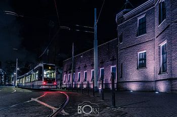 Sparta stadion in de avond