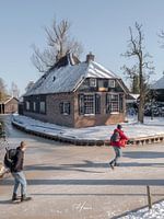 patineurs à Giethoorn
