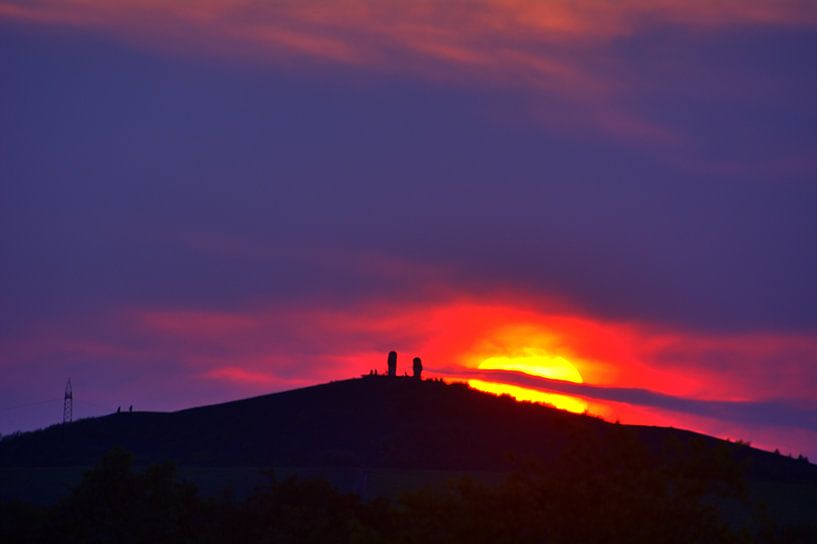 Rungenberg Zonsondergang van Edgar Schermaul