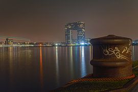 Amsterdam pile driving with pontoon scaffolding by Bart Hagebols