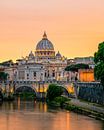 Rom - Vatikan - Engelsbrücke - Schloss Sant'Angelo von Teun Ruijters Miniaturansicht