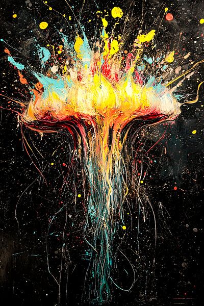 Explosion de couleurs dans un dessin abstrait par Imperial Art House