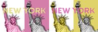 POP ART Freiheitsstatue | New York New York | Panorama von Melanie Viola Miniaturansicht