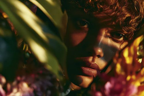 botanische kunst met vrouw