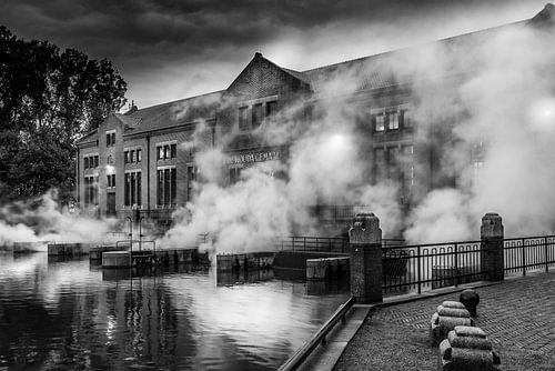 Ir. D.F. Woudagemaal in zwart-wit