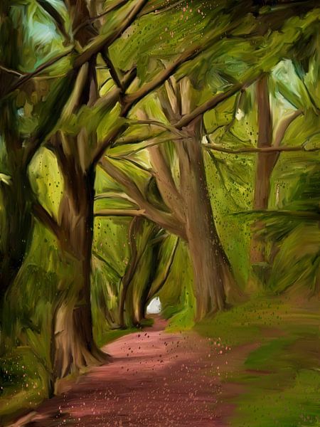 Forest path01 by Berrie Coelman
