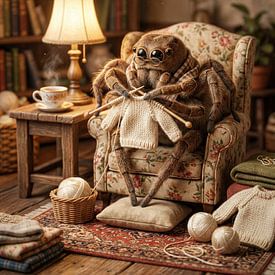 Die strickende Spinne von Retrotimes