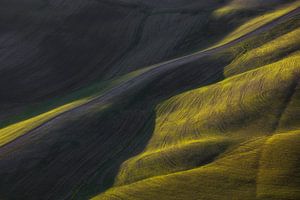 Abstrakte Landschaft in der Toskana