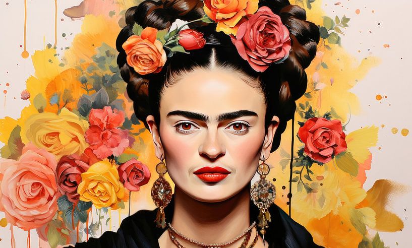 Frida Poster Impression d'art par Niklas Maximilian