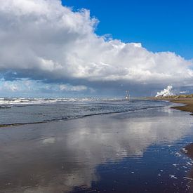 Nordseestrand bei Zandvoort, Niederlande von Peter Schickert