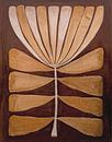 TW living - aardetinten - abstract art 10 flower by TW living thumbnail