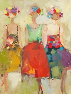 Kleurrijke dames van Studio Allee