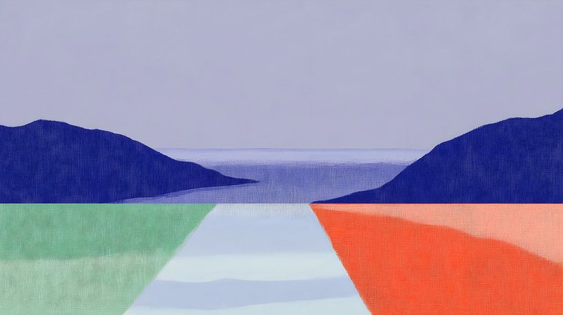 Abstract Calm: A Serene View of the Horizon by But First Framing