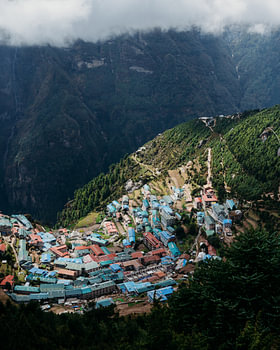 Namche Bazaar au Népal