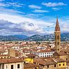 Blick auf historische Gebäude in Florenz, Italien von Rico Ködder