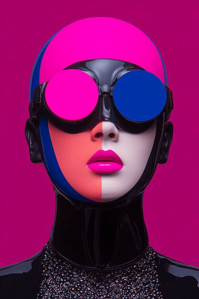 Neon whispers of the future by Karina Brouwer