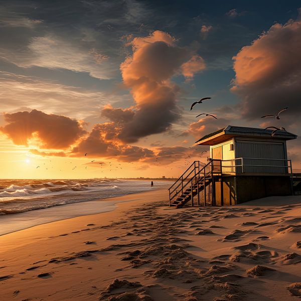 life on the beach by Egon Zitter