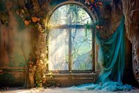 Abandoned places, castle living room
