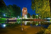 Oldehove à Leeuwarden la nuit