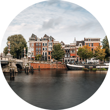 Blauwbrug over de Amstel, Amsterdam van Lorena Cirstea