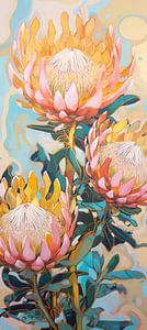 Abstrakte Protea-Pracht
