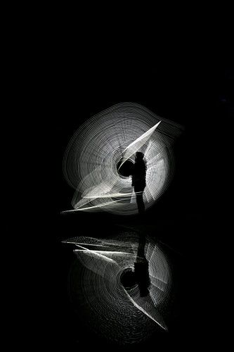lightpainting van Jamie Elbersen
