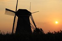 Mill at sunset