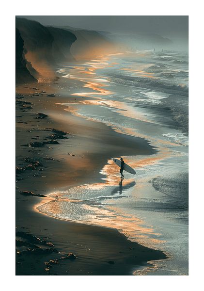 Surfen Surfplank van Poster Art Shop
