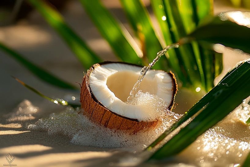 Coconut with sparkling water - Tropical by Poster Art Shop
