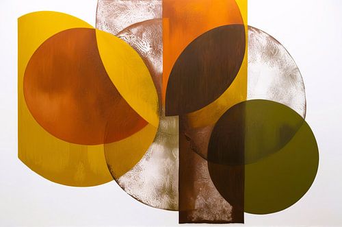 Warm abstract ontwerp met cirkels