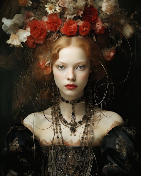 Portrait inspired by the old masters by Carla Van Iersel