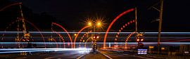 Spelen met licht: spoorwegovergang
