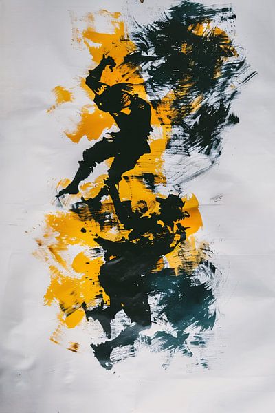 Art abstrait expressif avec des silhouettes par Art & Soul Creations