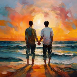 Die Liebe eines Mannes am Meer