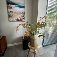 Klantfoto: Wilde bloemen aan zee van M.A.Z.U.N., als ArtFrame