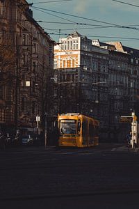 Tram in Maagdenburg van Zoom_Out Photography