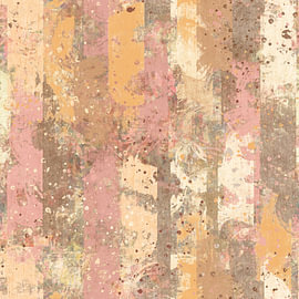 Abstract artwork – neutral design in pink, orange, beige and light brown by Emiel de Lange