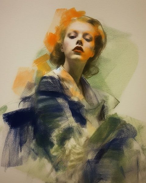 Modern figurative portrait by Carla Van Iersel