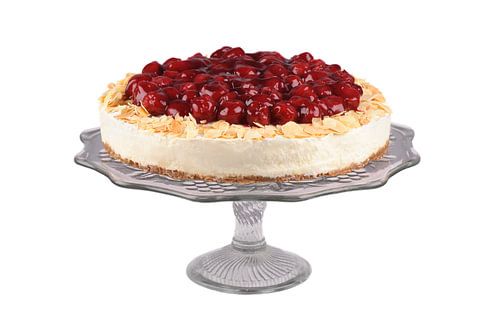 Cake with cherries