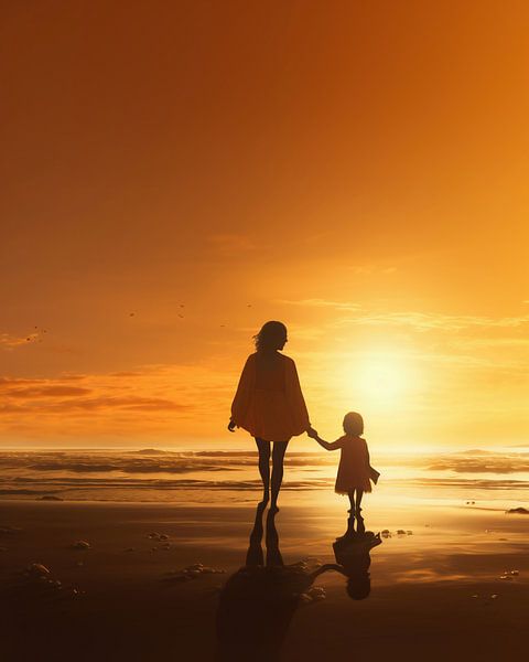 Romantik zur goldenen Stunde von fernlichtsicht