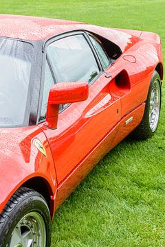 Ferrari 288 GTO sportauto uit de jaren 80 in Ferrari rood