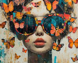 butterfly sunglasses | Sunglasses covered in butterflies by Art Whims