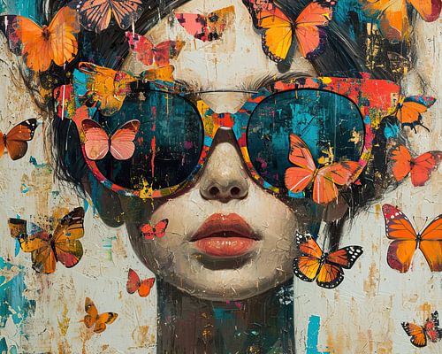 butterfly sunglasses | Sunglasses covered in butterflies by Art Whims
