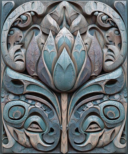 Lotus flower Haida by Jacky