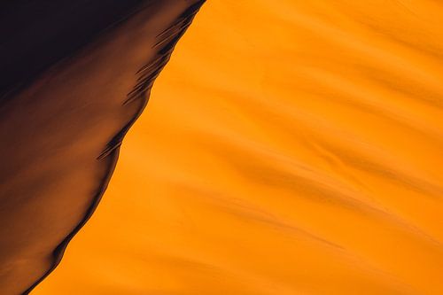 Abstract photo of red sand dunes - Sossusvlei, Namibia