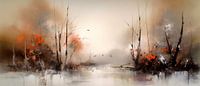 Modern Abstract Painting Trees by Preet Lambon thumbnail