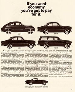 Vintage advertentie 1963 Volvo van Jaap Ros