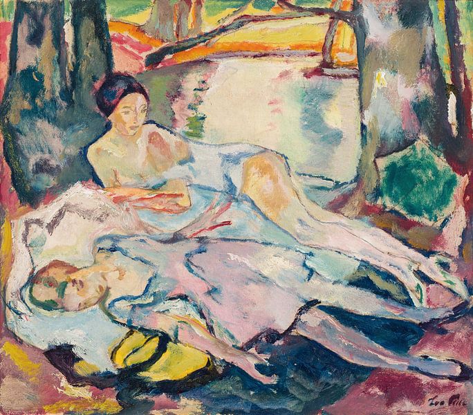 Leo Putz, Siesta am Waldsee, 1925 von Atelier Liesjes