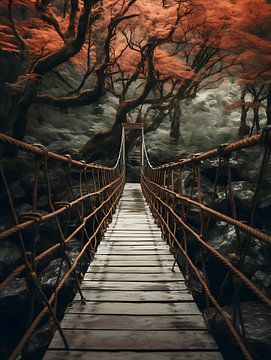 walking bridge (brug) Yakushima van PixelPrestige